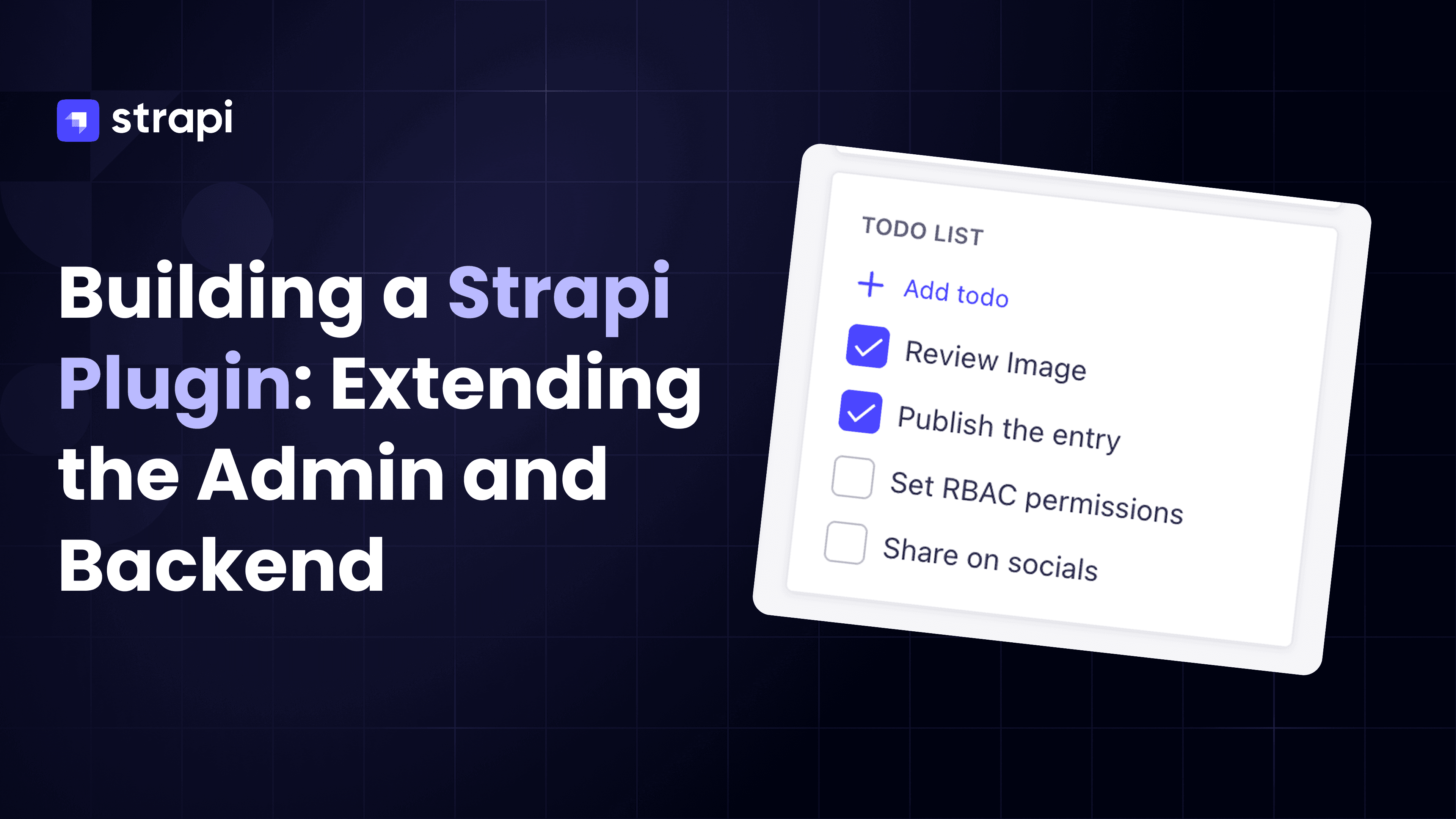 How to Build a Strapi Plugin 